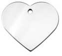 Large Chrome Heart Tag 5-Pack