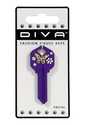 Diva Butterfly Purple House Key