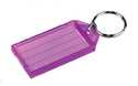 Plastic Id Tags With Split Key Ring 2-Pack
