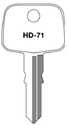Hd-71 Domestic And Import Automotive Key