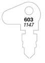 603/1147 Pre-Cut Domestic And Import Automotive Key
