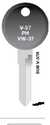 V-37ph Domestic And Import Automotive Key With Plastic Head