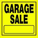 Garage Sale Sign 11x11 Yellow