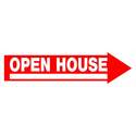 6 x 24-Inch Corrugated Open House Sign