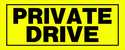 Private Drive Sign 6x15