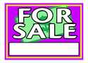 Vibrant For Sale Sign 10x14