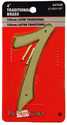 #7 - 4 in Traditional Solid Brass House Numbers