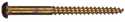 #6 Brass Round Slotted Wood Screw