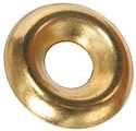 #12 Brass Plated Countersunk Finishing Washer