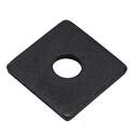 Black Phosphate Indoor Square Washers, 10-Pack, 3/8"