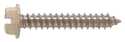 Beige Slotted Hex Washer-Head Stainless Sheet Metal Screw, 20-Pack, #8 x 3/4"