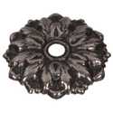 1-Inch Silver Antique Rosette Box of 12