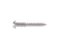 Slotted Round Aluminum Wood Screws — #8, 3/4 in., Aluminum Finish, 36-Pack