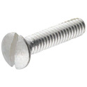 Aluminum Oval-Head Slotted Machine Screw, 34-Pack, #8-32 x 3/4"