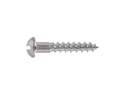 Slotted Round Chrome Brass Wood Screws , 45-Pack, #6 x 3/4"