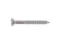 Slotted Oval Chrome Wood Screws , 45-Pack, #6 x 1-1/4"