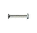 3/4-Inch Zinc Flat Slotted Stove Bolts With Nuts
