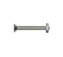 Flat-Head Slotted Stove Bolts with Nut, 10-Pack, 3/8"-16 x 1-1/4"