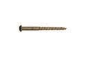 Round Slotted Solid Brass Wood Screws , 48-Pack, #4 x 3/4"
