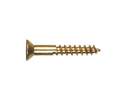 #10 Brass Flat Slotted Wood Screw