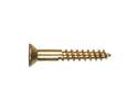 Flat Slotted Solid Brass Wood Screws , 48-Pack, #4 x 3/4"
