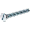 Slotted Flat-Head Zinc Machine Screw, 65-Pack, #4-40 x 3/4"