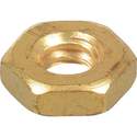 Brass Machine Screw Hex Nut, #6-32 For Slotted Head Screw 90-Pack