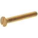#10-32 x 1-1/2-Inch Brass Slotted Flat-Head Brass Machine Screw