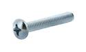 Class 4.8 Phillips Pan-Head Metric Machine Screw, 25-Pack, M3-0.50 x 6mm