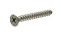 Stainless Phillips Flat-Head Sheet Metal Screws , 6-Pack, #14 x 2"