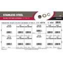 1/4-Inch Thru 1/2-Inch Stainless Steel Hex Nuts, Flat, & Split Lock Washers Assortment 12-Piece