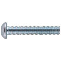 Zinc Round-Head Combo Machine Screw, 24-Pack, #10-24 x 2"