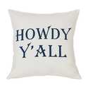 Southern Style Howdy Y'All Printed Pillow