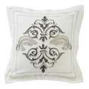 Embroidered Flange Decorative Pillow