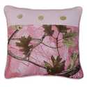 Oak Pink Camo Accent Pillow