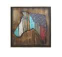 Colorful Horse Head Western Wall Art