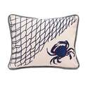 16 x 21-Inch Blue Crab Linen Throw Pillow