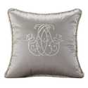 Kerrington Gray Faux Silk Accent Pillow