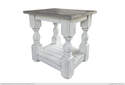 Stone White Chairside Table