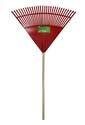 30-Tine 48-Inch Long Wooden Handle Lawn And Leaf Rake