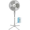16-Inch 3-Speed White Oscillating Pedestal Fan