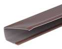 1 in X 12 ft Brown Aluminum Fascia Runner