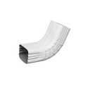 2x3 in White Front A Elbow For K Style Galvanized Gutter
