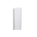 2 in x 3 in x 10 ft White Steel Downspout