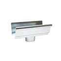5 in Unpainted End with Drop for K Style Galvanized Gutter
