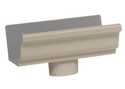 2x3-Inch Natural Clay End With Drop For 5-Inch K-Style Aluminum Gutter