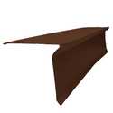 2.5 In X 10 Ft F4 1/2 Style Open Faced Hemmed Brown Galvanized Drip Edge
