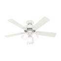 44-Inch 3-Light Swanson Fresh White Ceiling Fan 