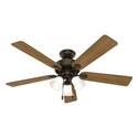 Swanson 52-Inch New Bronze Indoor LED 5-Blade Ceiling Fan