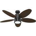 Amaryllis 52-Inch Noble Bronze Outdoor LED 5-Blade Ceiling Fan